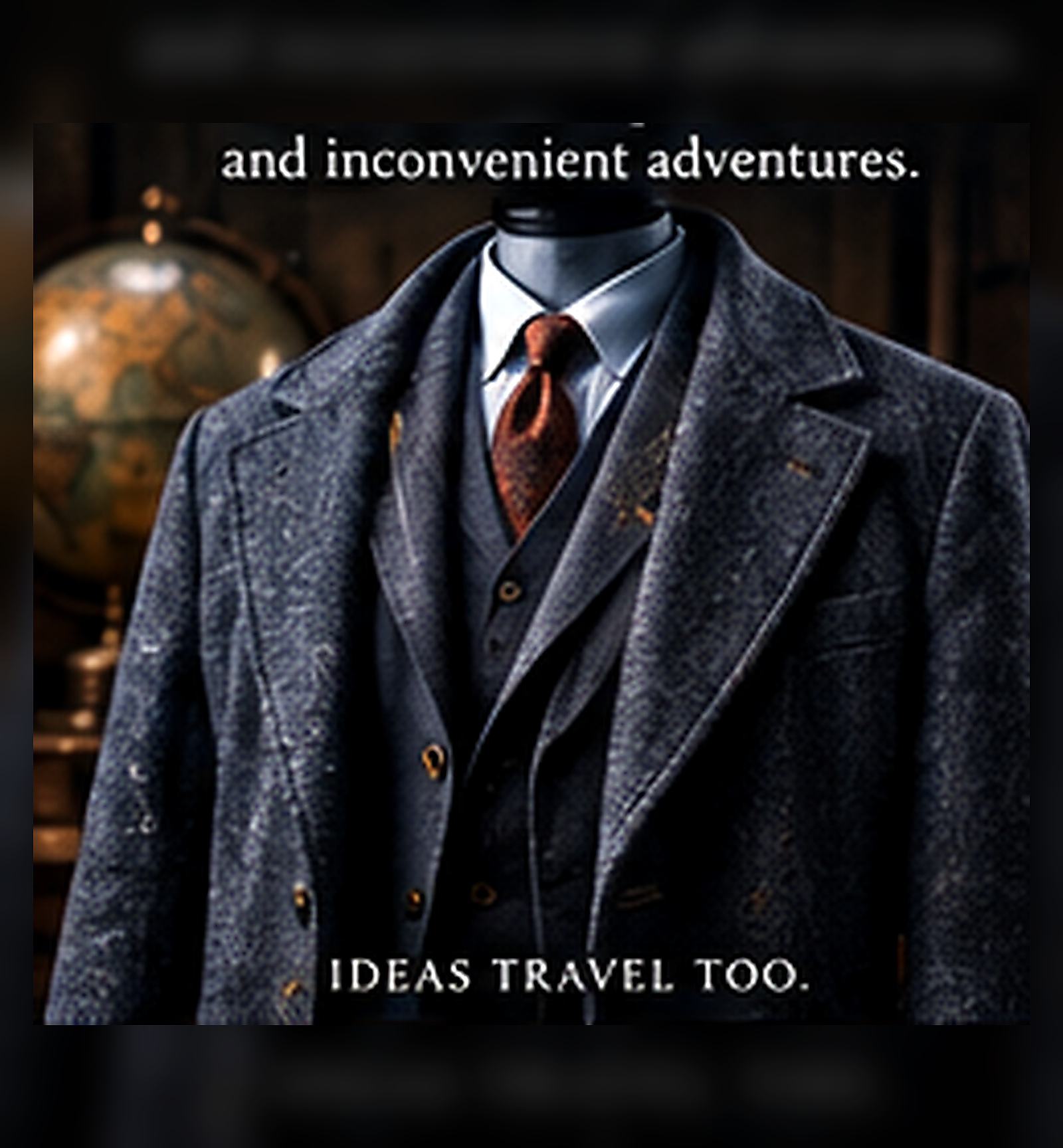 The Intellectual charcoal overcoat