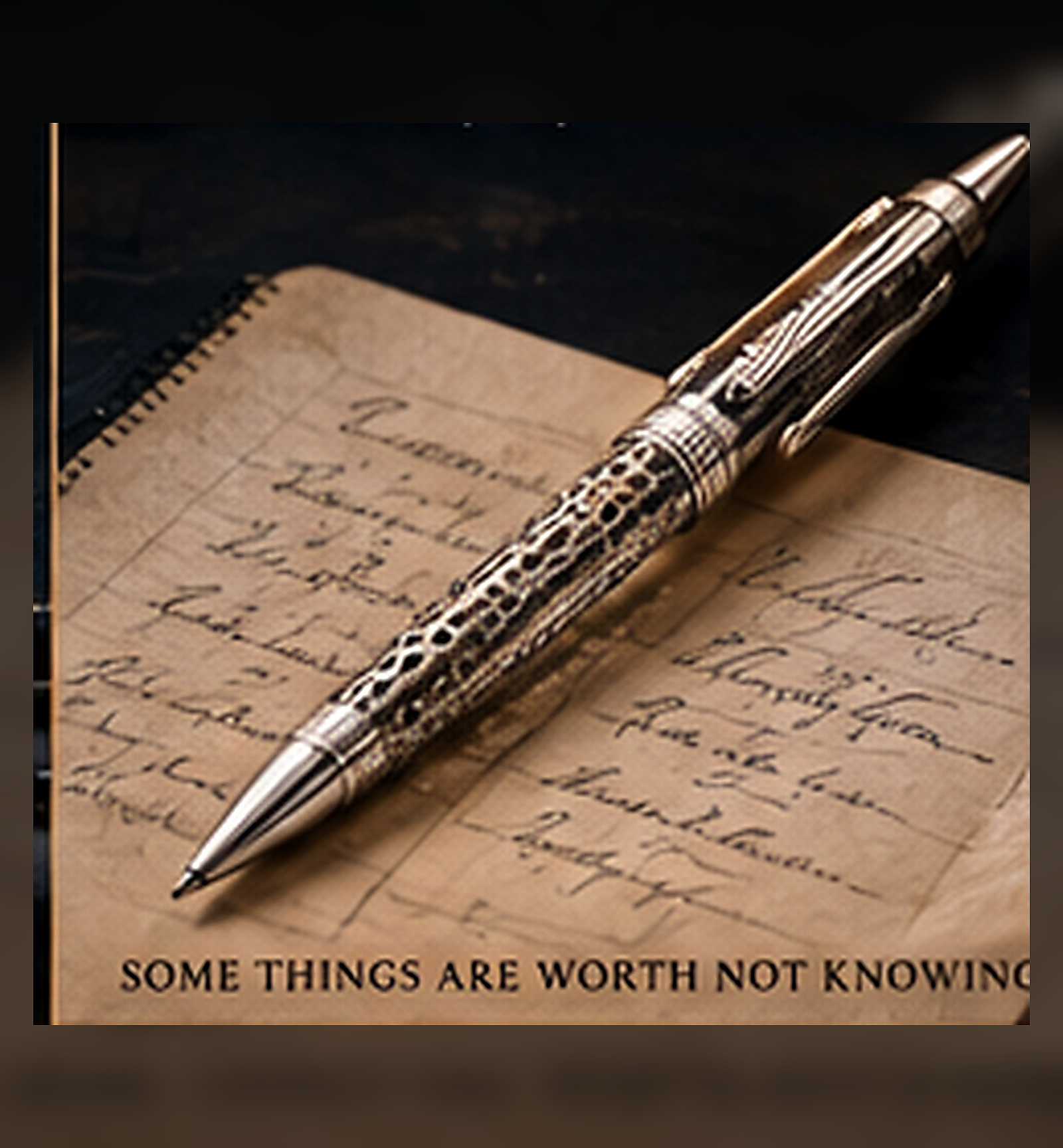 The Uncertainty Principle gunmetal pen
